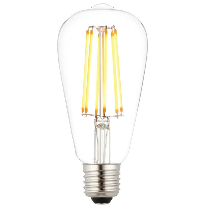 10 x e27 led 6w filament clear pear shaped dimmable light bulb Living room lighting image