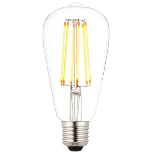 15 x e27 led 6w filament clear pear shaped dimmable light bulb Living room lighting image