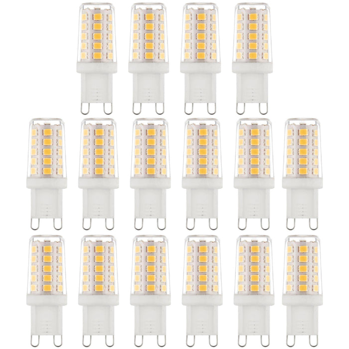 16 x G9 LED Non-Dimmable 2.3W Warm White Halogen (20W Equivalent)