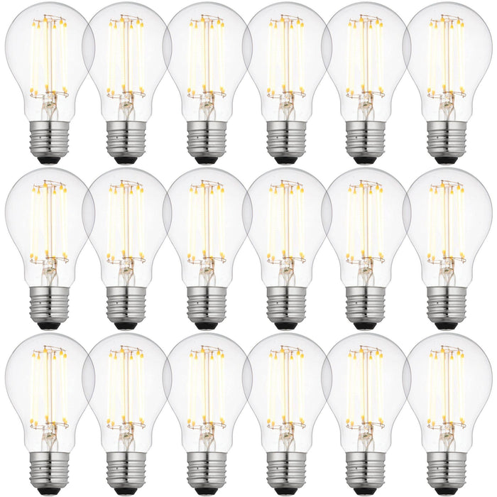 18 x E27 LED Dimmable Filament 6W Lamp/Bulb (40W Equivalent)