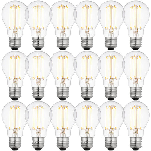 18 x E27 LED Dimmable Filament 6W Lamp/Bulb (40W Equivalent)