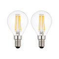 2 x E14 LED Filament Lamp/Bulb Dimmable 4W (40W Equivalent)