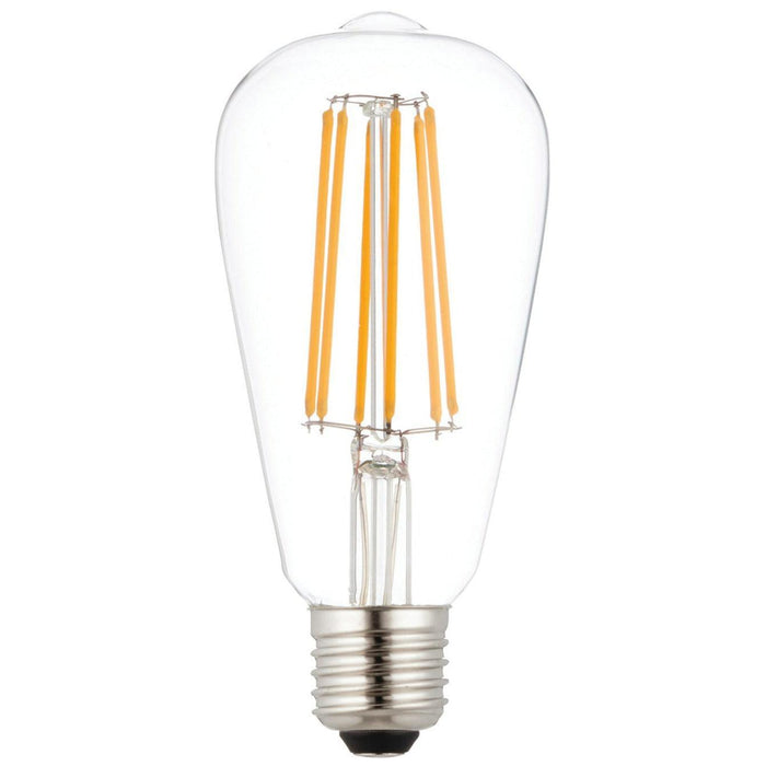 copy of e27 led 6w filament clear pear shaped dimmable light bulb kitchen lighting image