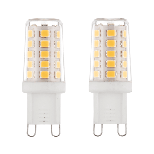 2 x G9 LED 2.3W Warm White Halogen (20W Equivalent)