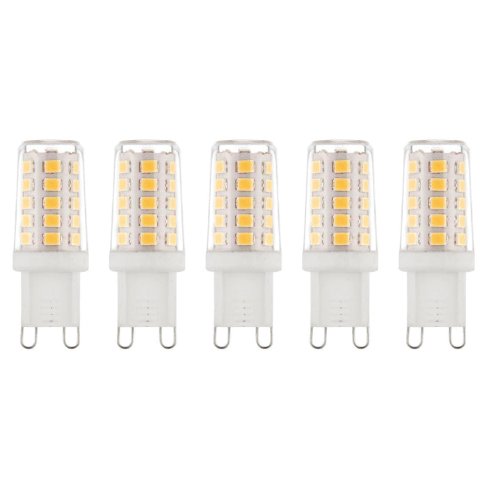 5 x G9 LED Non-Dimmable 2.3W Warm White Halogen (20W Equivalent)