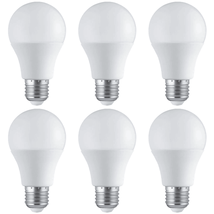 6 x E27 LED 10W Lamp/Bulb (60W Equivalent)