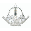 abeba small acrylic flower chrome non electric pendant Living Room Image