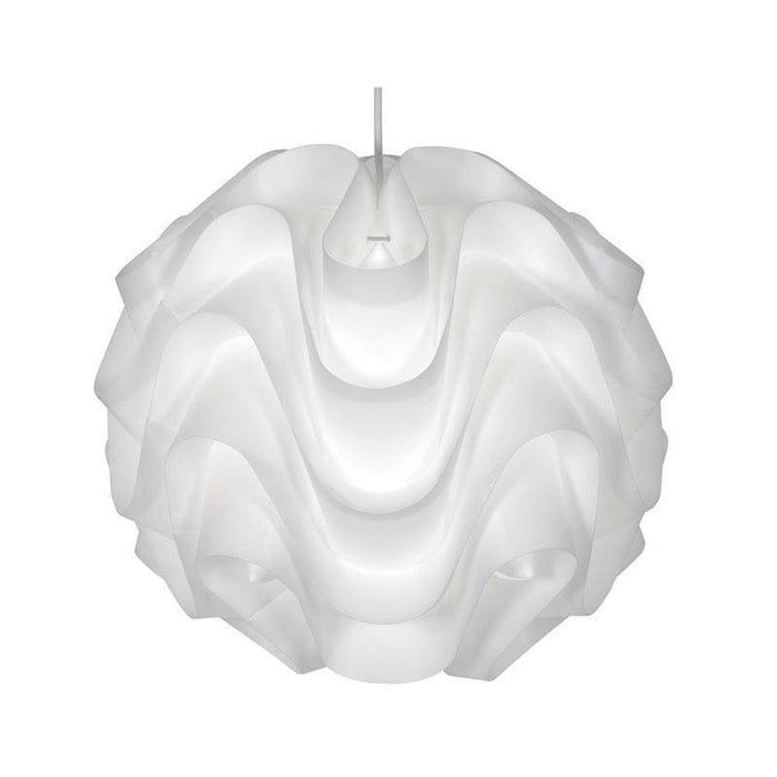 akari white large non electric pendant ceiling light 430 l wh Living Room Image