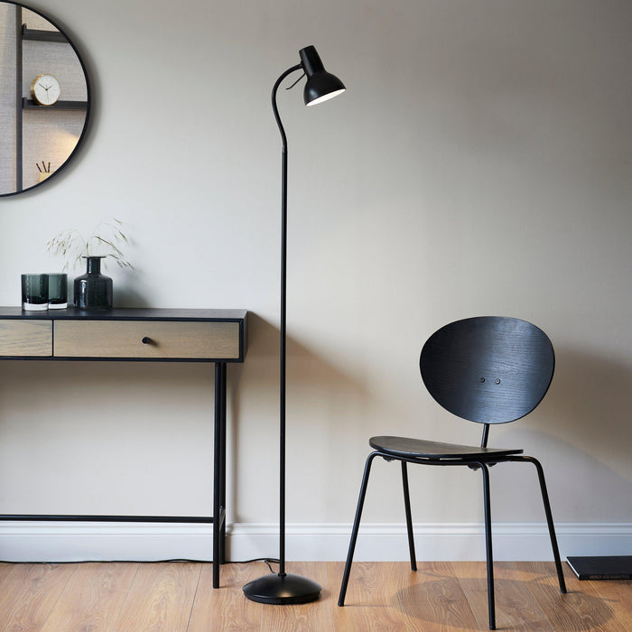 amalfi black reading floor lamp by Endon Lighting Living room image