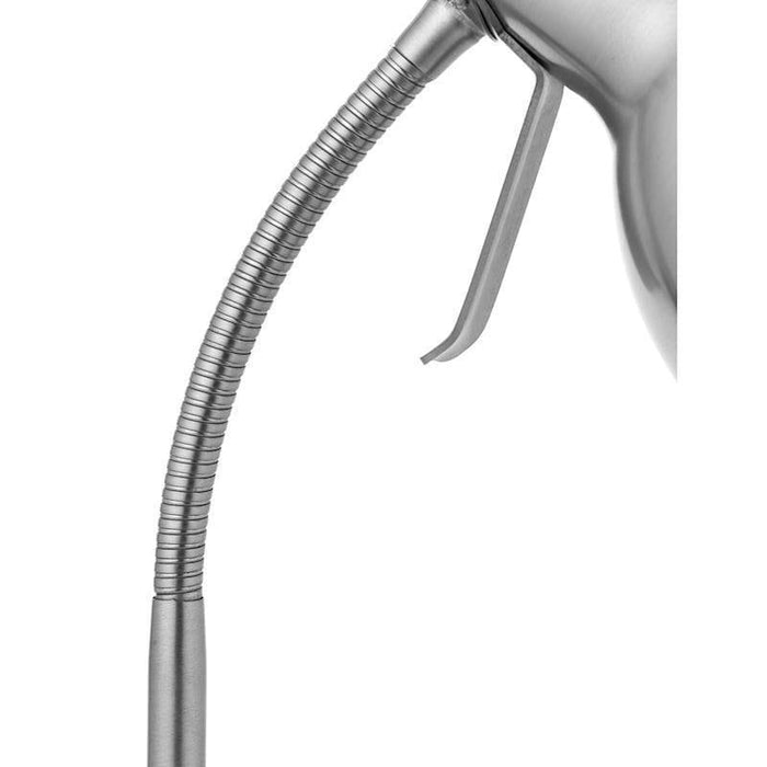 Amalfi Nickel Desk Lamp with USB close up image