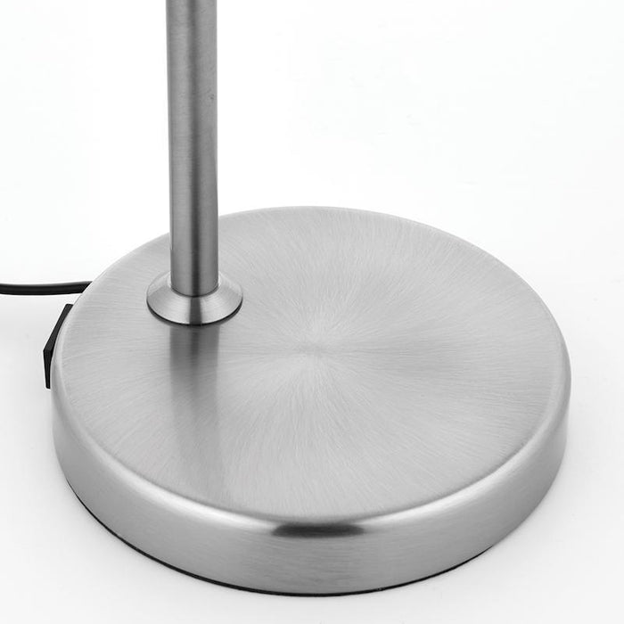Amalfi Nickel Desk Lamp with USB Close Up 194