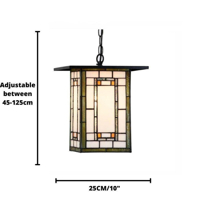 Aragon Tiffany Ceiling Light — close-up detail