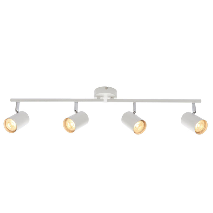 arezzo 4 light white bar spotlight 7wby saxby lighting