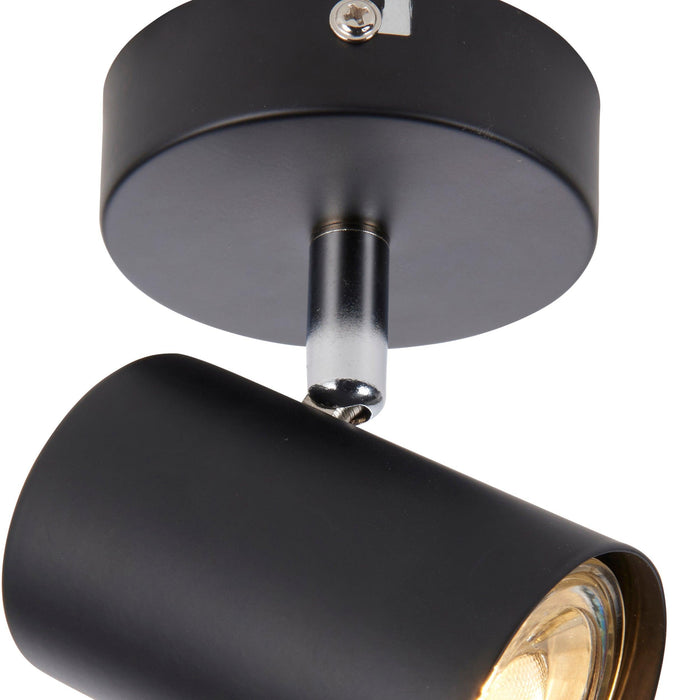 arezzo black spot light adjustableby Saxby Lighting, close up image