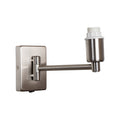 Armada Antique Chrome Single Swing Arm Wall Light by Oaks Lighting — suits living rooms, bedrooms & hallways
