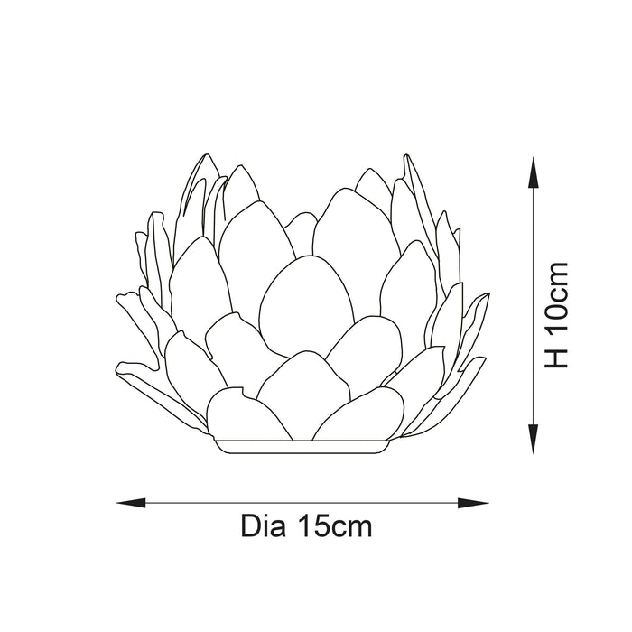 Artichoke Beige Ceramic Table Lamp-Endon Lighting-Living-Room-Tiffany Lighting Direct-[image-position]