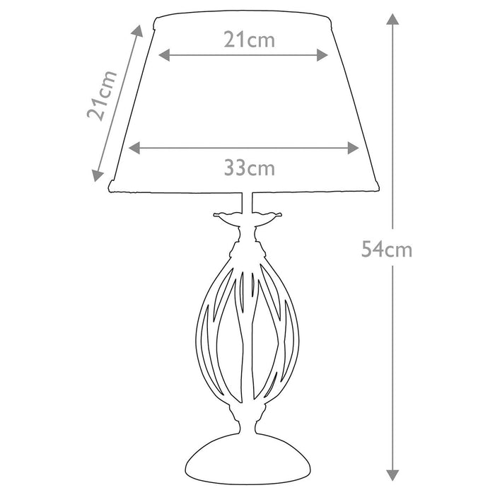 Artisan 1 Light Black Table Lamp Elstead Lighting — close-up detail