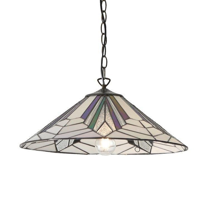 astoria large tiffany ceiling pendant light adjustable chain close fitting image