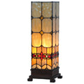 Tiffany Square Table Lamps - Atlantic Medium Square Tiffany Table Lamp