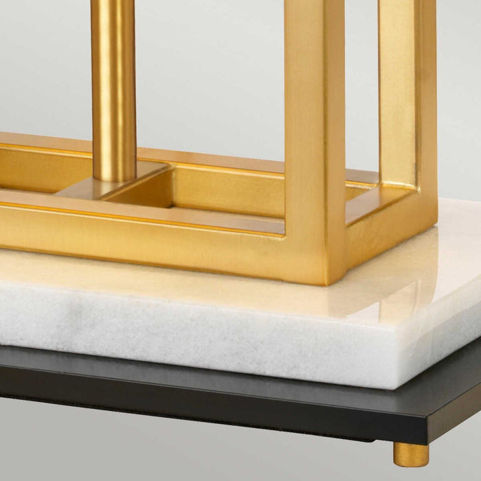 Atlas 1 Light Brushed Brass Table Lamp Elstead Lighting 6