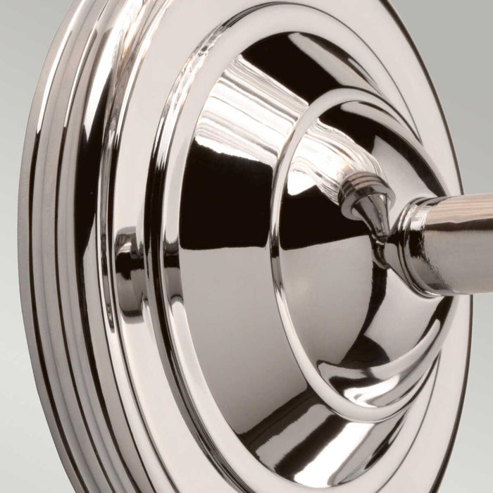 austen cloche shade polished nickel bathroom wall light bath austen1 pn Close Up