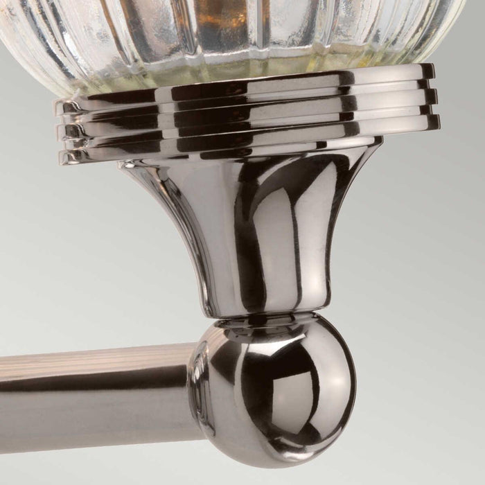 austen cloche shade polished nickel bathroom wall light bath austen1 pn Detailed Close Up