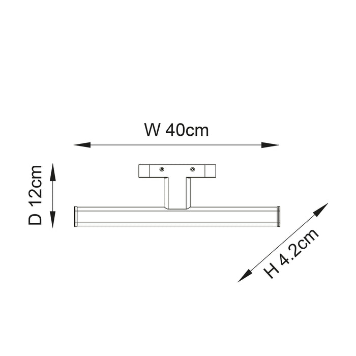 axis 1lt wall light by Endon Lighting Bedroom Hero Shot