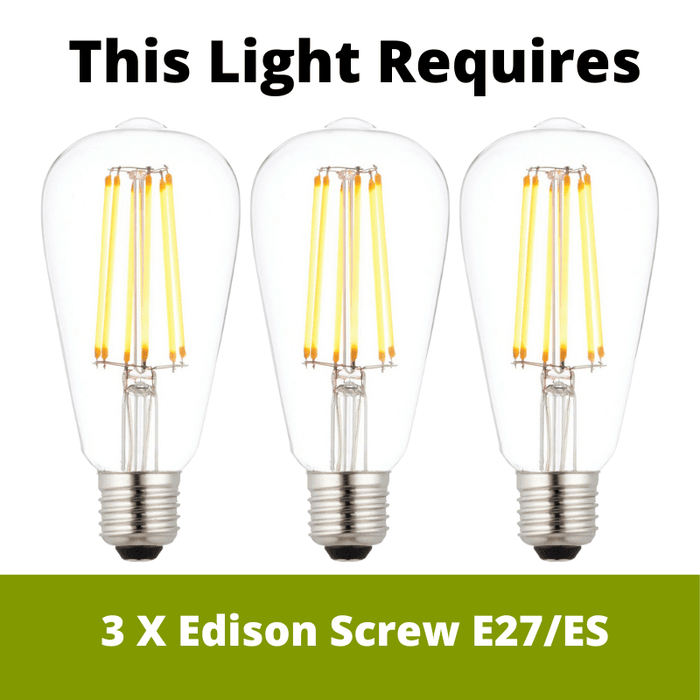 balls 3 light brass bar ceiling pendant with amber glass shades by searchlight lighting, LED Lamp Bulb Guide