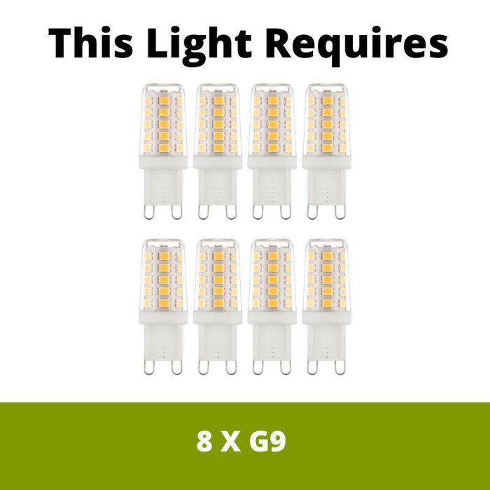 beatrix blue led 8 light chrome ceiling flush twist tubes crystals by searchlight lighting, LED Lamp Bulb Guide