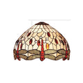 Tiffany Replacement Table Lamp Shades - Beige Dragonfly Small Tiffany Replacement Shade