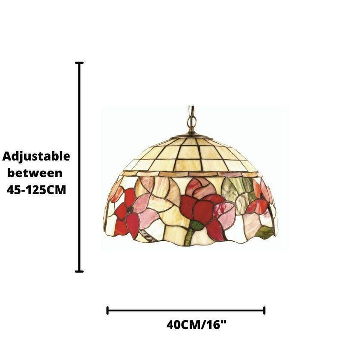 oaks tiffany border medium ceiling pendant light Bedroom Lighting Image