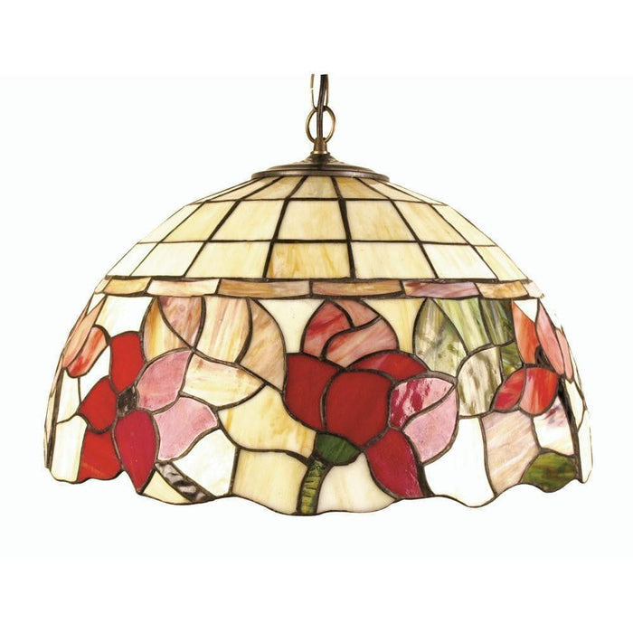 Tiffany Ceiling Pendant Lights - Border Medium Tiffany Ceiling Light,Single Bulb Fitting OT 4382/16P