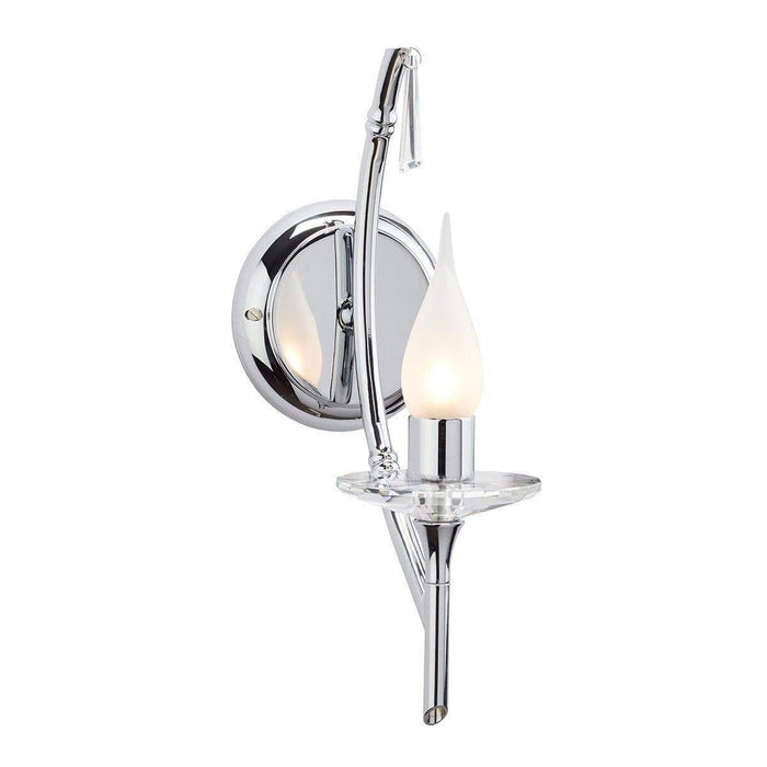 Traditional Bathroom Lights - Brightwell Polished Chrome Finish Bathroom Wall Light BATH/BR2 CHROME