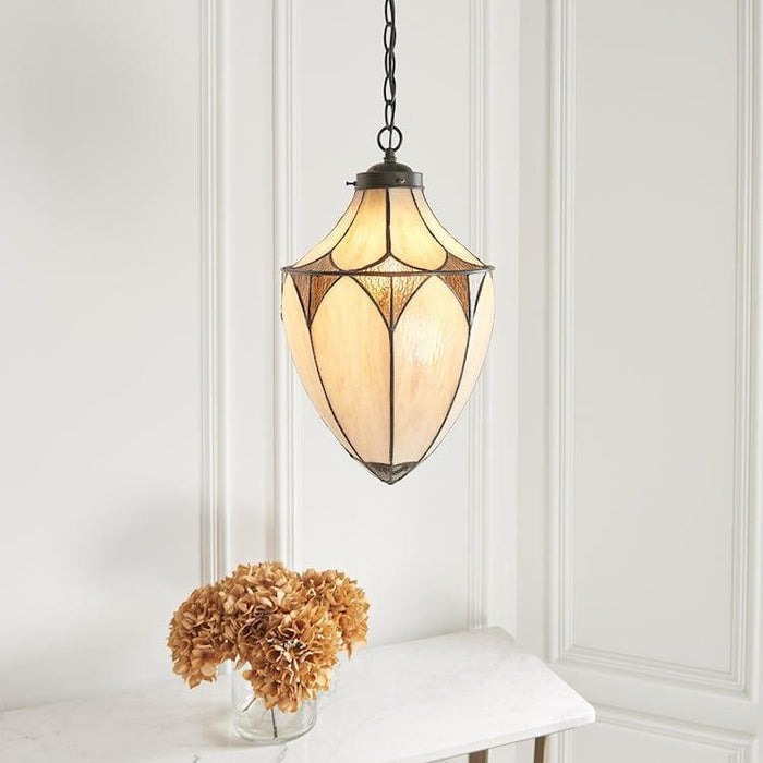 Brooklyn Medium Tiffany Acorn 1 Light Pendant Light