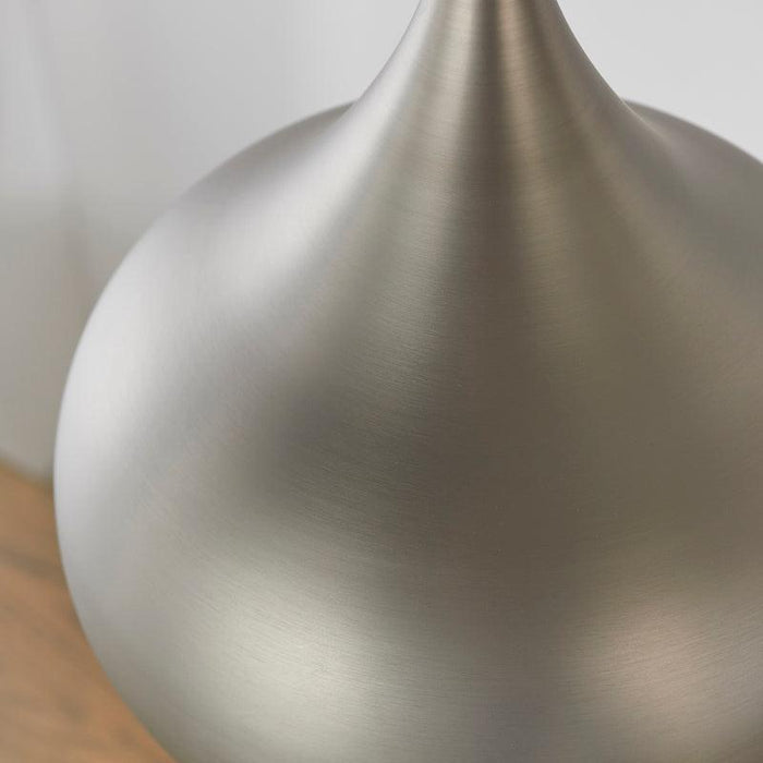 Brosnan Matt Nickel Kitchen Ceiling Light material close up