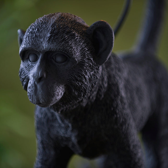Capuchin Monkey Table Lamp - Black-Endon Lighting-Living-Room-Tiffany Lighting Direct-[image-position]
