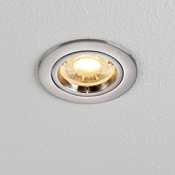 Cast Fixed Satin Nickel Recessed Downlight — alternate view
