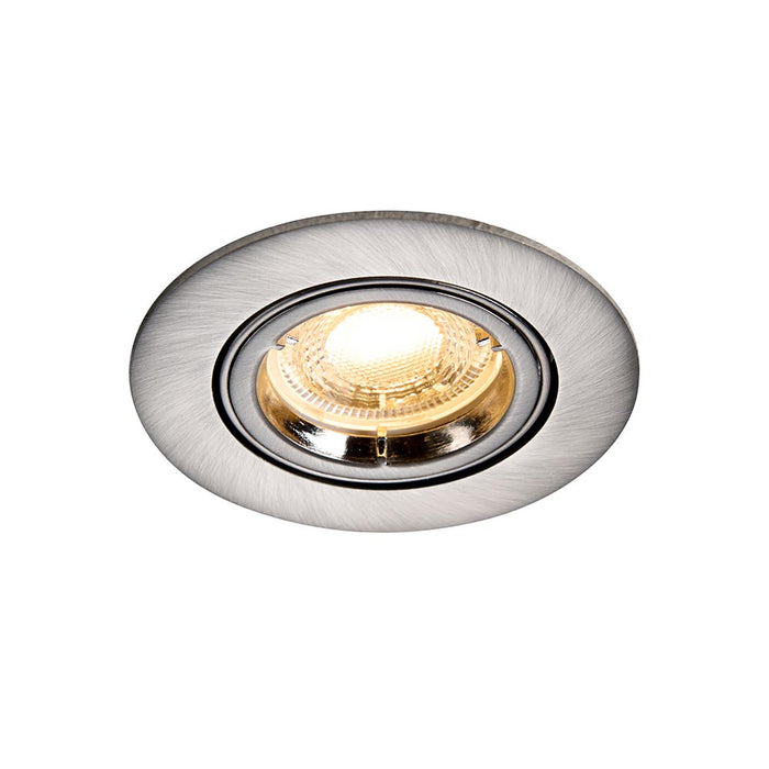 Cast Nickel Tilt Recessed Downlight — close-up detail