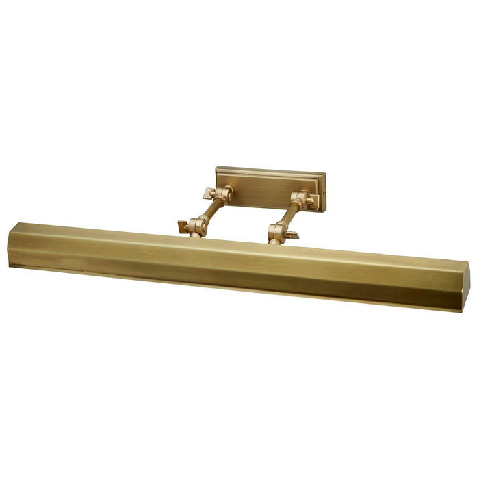 chawton large aged brass picture light elstead lighting