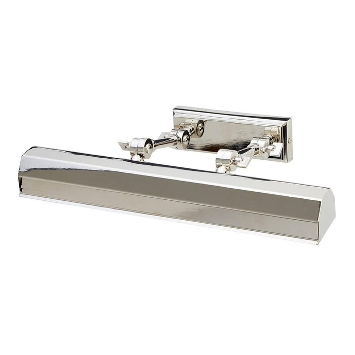 chawton medium polished nickel picture light elstead lighting