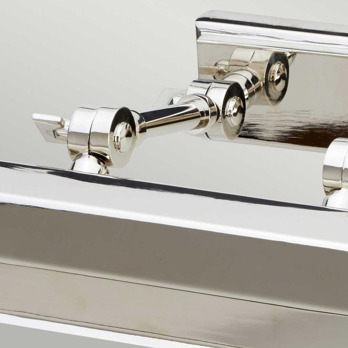 chawton medium polished nickel picture light elstead lighting Close Up
