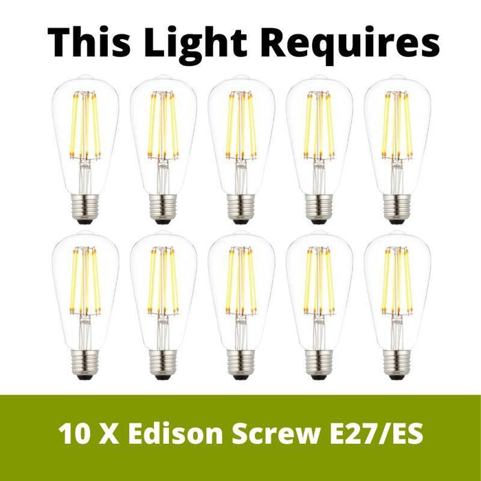 circuit 10 lt satin silver flush ceiling light   by searchlight lighting, LED Lamp Bulb Guide