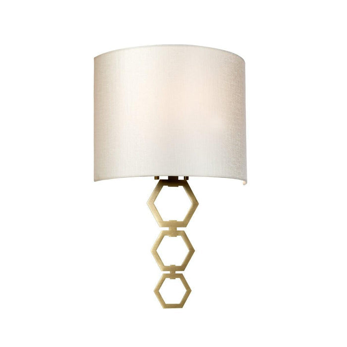 Clark Medium 1 Light Aged Brass Wall Light ,CLARK-MEDIUM-AB,Elstead Lighting,1