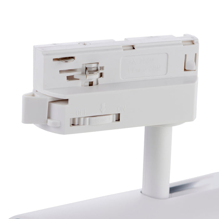 coltled 15w track head 3000k matt white by saxby lighting, close up image 38