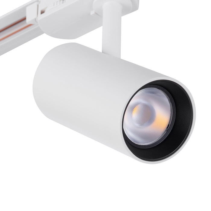 coltled 15w track head 3000k matt white by saxby lighting, close up image 25