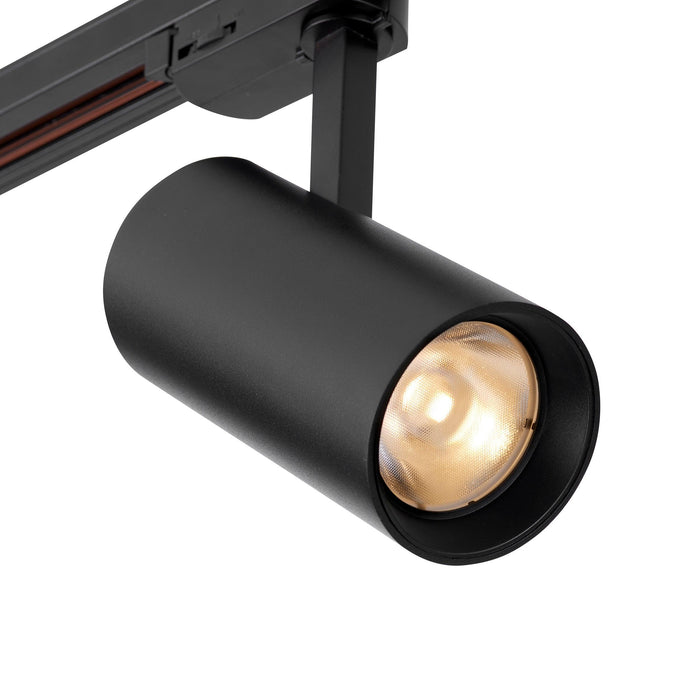 coltled 23w track head 3000k matt black warm whiteby saxby lighting