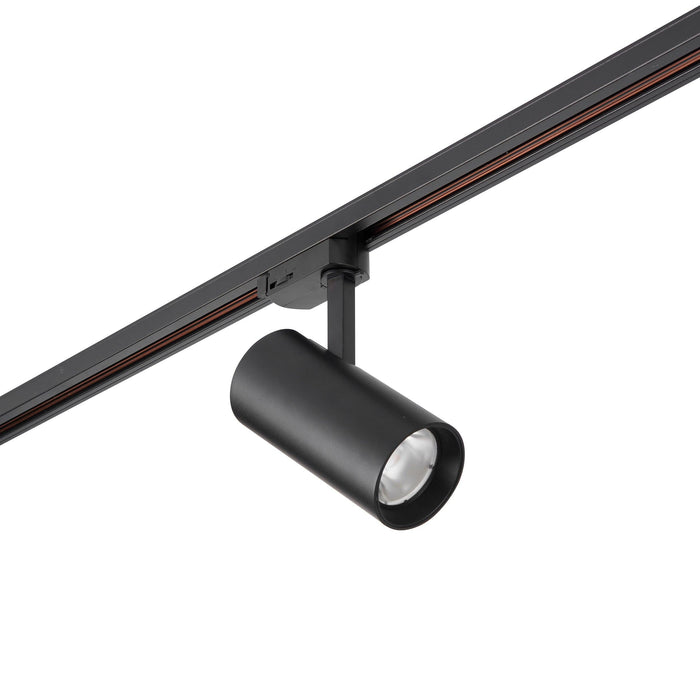 coltled 23w track head 3000k matt black warm white by saxby lighting, close up image 23