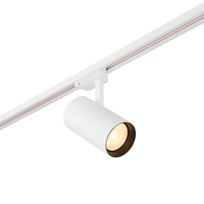 coltled 34w track head 3000k matt white warm whiteby Saxby Lighting, close up image