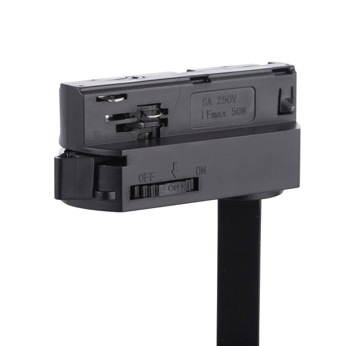 coltled 34w track head 4000k matt black cool white by saxby lighting, close up image 12