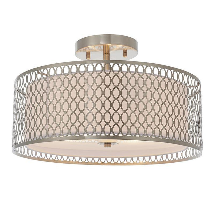 Cordero 3lt Gold Flush Ceiling Light by Endon Lighting Living Room Image 2